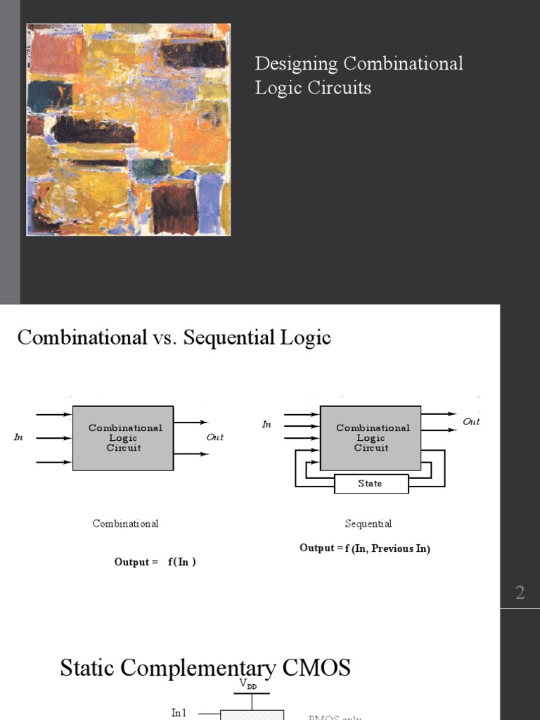 CMOS Combinational Logic Design Guide | PDF | Cmos | Logic Gate