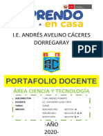 Caratula Portafolio Docente