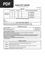 Gaur City Center Kiosk Price List W.E.F. 01.02.2020