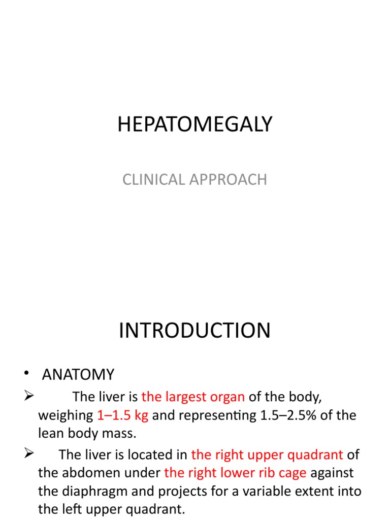 Hepatomegaly Hepatocyte Liver