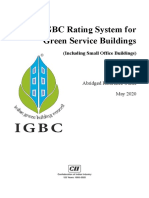 IGBC Green Services Buildings Rating System (Pilot Version) - Abridged Reference Guide - May 2020