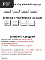 Steps in Learning A Natural Language