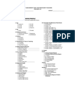 Self Assessment Tool For Proficient Teachers Teacher I-Iii Name: - School