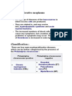 Myeloproliferative Neoplasms: Classification