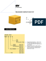 Ras - Relevador Compacto de 1P/2T: Características Funcento