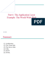 Part 6: The Application Layer Example: The World Wide Web