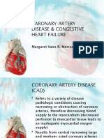 Caronary Artery Disease & Congestive Heart Failure: Margaret Xaira R. Mercado RN