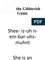 GUESS THE GIBBERISH