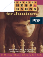 Robert M. Snyder - Unbeatable Chess Lessons For Juniors (McKay Chess Library For Kids) - Random House Puzzles & Games (2003) PDF
