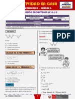 SEMANA 6 - PROGRESIÓN GEOMÉTRICA (P.G.) II (4to MATEMÁTICA)