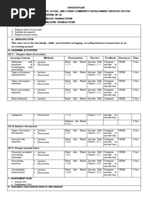 SESSION PLAN