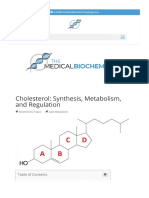 Cholesterol: Synthesis, Metabolism, and Regulation - The Medical Biochemistry Page