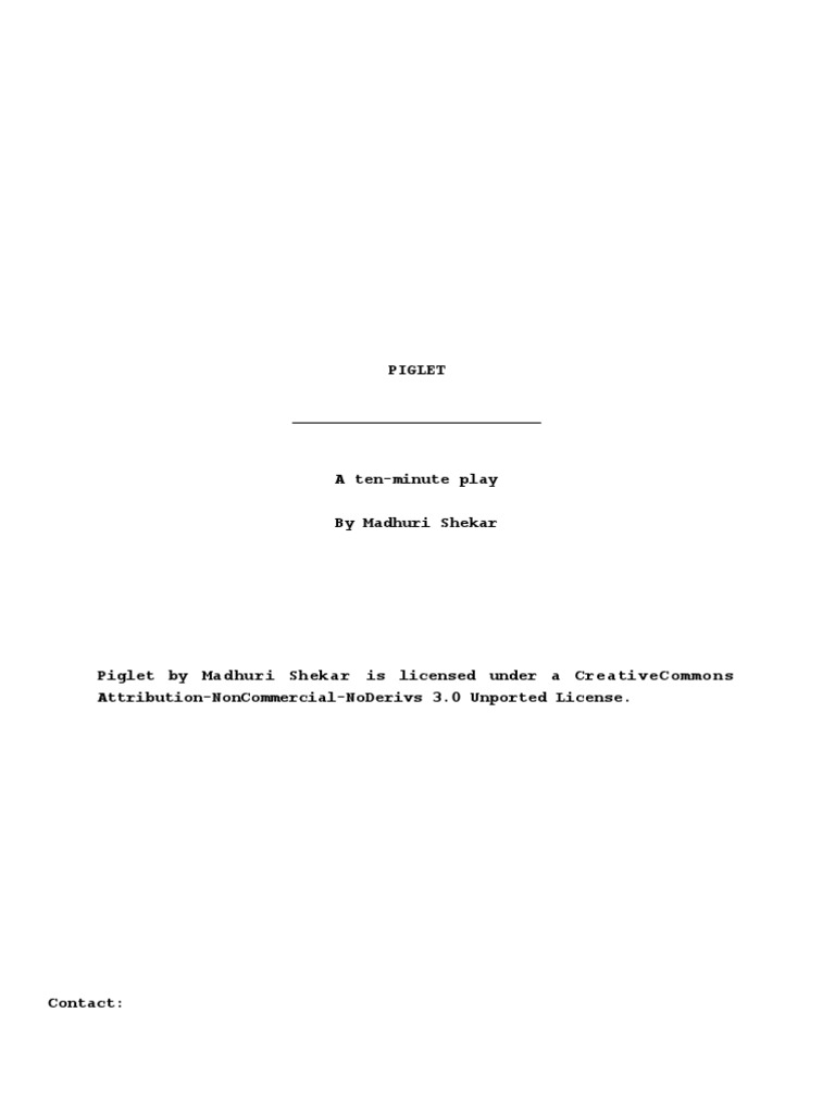 Piglet | Download Free PDF | Ghosts