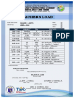 Teachers Load: Grade 7 - Love