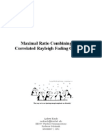Maximal Ratio Combining With Correlated Rayleigh Fading Channels