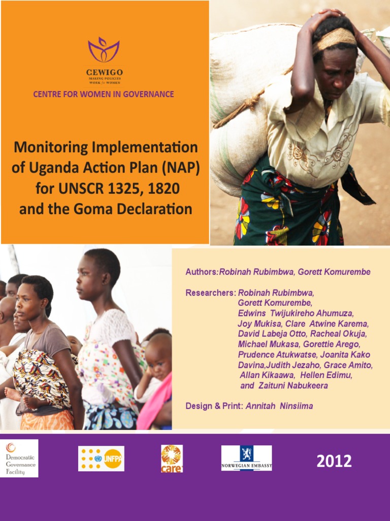 Monitoring Implementation of Uganda Action Plan (NAP) For UNSCR 1325