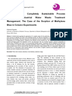 A Three-Stage, Completely Sustainable Process Addressing Industrial Water Waste Treatment Management The Case of The Sorption of Methylene Blue in Column Experiments-Dr Odysseas Kopsidas
