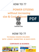 How To ??: To Empower Citizens Without Increasing Size & Cost of Government