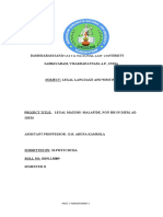 Legal Language Project Sem 2 PDF