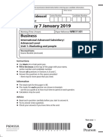 Questionpaper Unit1 January2019 PDF