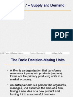 Chapter 7 - Supply and Demand