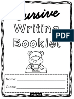 Cursive Writing Booklet PDF