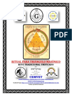 Ritual para Triangulo Masonico Rito Tradicional Unificado PDF