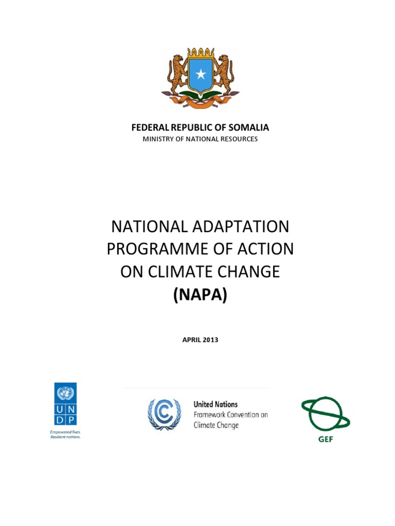 National Adaptation Programme of Action On Climate Change: (NAPA) | PDF ...