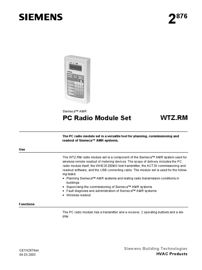 PC Radio Module Set - en | PDF | Transmitter | Radio