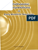 Abhidhammic Interpretations of Early Buddhist Teaching