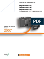 Manual Do Usuário Sepam 20,40,80 (2007) Comunicação IEC 60870-5-103