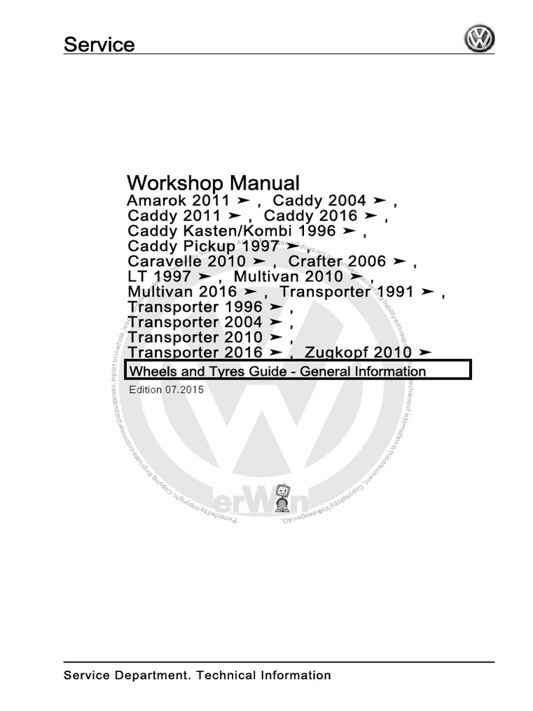 Service: Wheels and Tyres Guide - General Information | PDF | Car ...