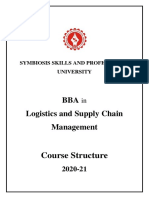 BBA in Logistics and Supply Chain Management Course Structure 2020-21
