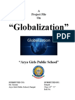 "Globalization": "Arya Girls Public School"