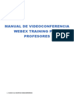 Profesores-Manual Webex Training