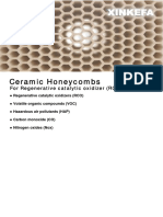 Ceramic Honeycombs: For Regenerative Catalytic Oxidizer (RCO)