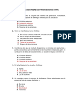 Preguntas Seguridad Eléctrica Segundo Corte PDF