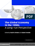 Paul W. Rhode, Gianni Toniolo-The Global Economy in The 1990s - A Long-Run Perspective-Cambridge University Press (2006) PDF