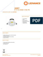 Ldval Cob Spot 9 W 6500 K RD PC: Product Datasheet