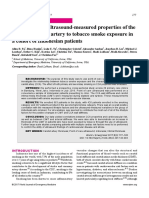 Comparison of ultrasound-measured properties of the common carotid artery to tobacco smoke exposure in a cohort of Indonesian patients