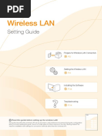 Wireless LAN Wireless LAN: Setting Guide Setting Guide