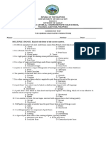 Summative Test Tle-9 (Bread and Pastry Production) Name: - Section: - Date