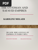 The OTTOMAN AND SAFAVID EMPIRES