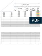 Modelo Plano de Ação Pronto Formato Excel