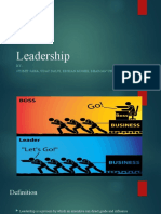 Leadership: BY:-Susmit Saha, Uday Dalvi, Eeshan Moghe, Bhargav Undhad