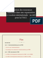 GRH - La Gestion Des Ressources Humaines Dans U Ne Organisation À Vocation Internationale