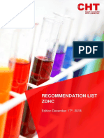 ZDHC Recommendation List MRSL