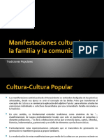 Manifestaciones Culturales en La Familia y La Comunidad