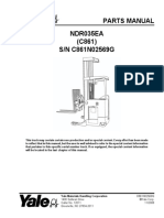 NDR035EA (C861) S/N C861N02569G Parts Manual