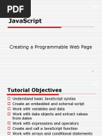 Javascript: Creating A Programmable Web Page